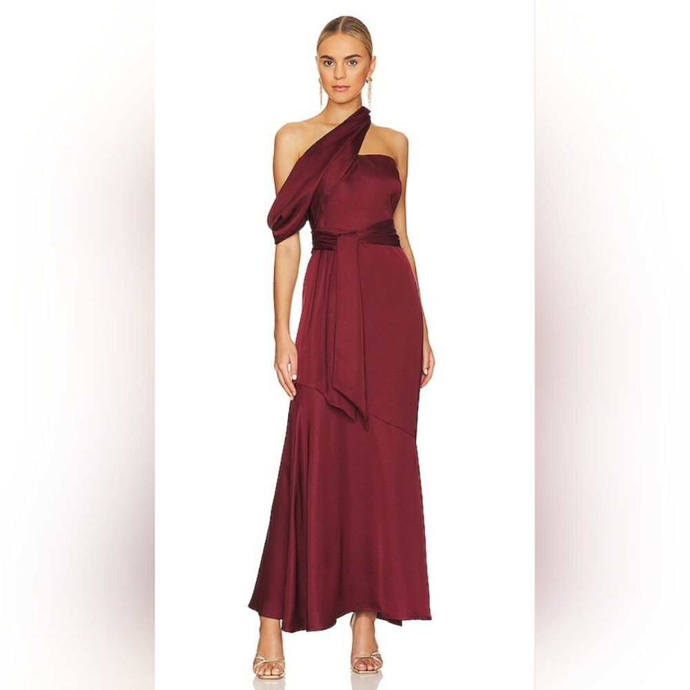 Significant Other Amal Dress Wine Size 6